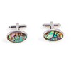 MRCUFF Abalone 4 Pairs Cufflinks in a Presentation Gift Box