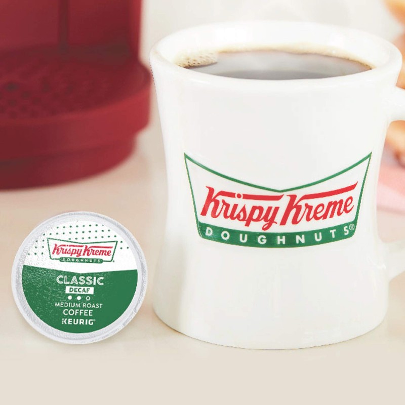 Krispy Kreme Classic Decaf, Single-Serve Keurig K-Cup Pods, Medium Roast