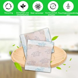 Delmkin Reusable Desiccant Bags Multi-Purpose Silica Gel Desiccant Bags 50 g x 10 Pieces Silica Gel Desiccant Regenerable Silica Balls (10)