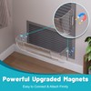 Chiligent 4 Pack Transparent Adjustable Air Vent Deflector, Magnetic Heat