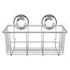 iPEGTOP Strong Suction Cups Deep Shower Caddy Bath Shelf Rust-Free Stainless Steel Basket Shampoo Conditioner Holder for Bathroom Kitchen Tidy Organizer