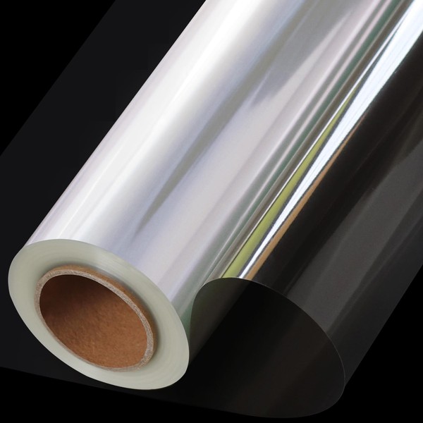 SYOGUA 100 ft Clear Cellophane Wrap Roll 34" x 100'