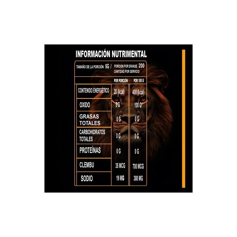 Óxido Nítrico + Clembuterol Ocre Nutrition 1 Kg Pre-entreno