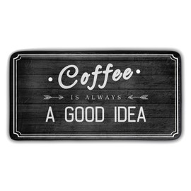 Kitchen Rug Black and White Coffee Kitchen Rugs and Mats Non-Slip Washable Anti Fatigue 39 X 20 Inch Cafe Kitchen Decor Mats Throw Carpet for Farmhouse Home Decor