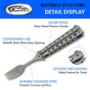 SZCO Supplies 9” Silver Finished Butterfly-Open Style Travel/Camping Fork (211520-SL)