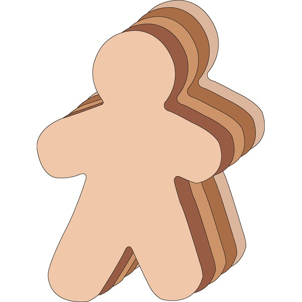 8” x 10” Person Multicultural Super Cut-Outs, 15 Cut-Outs in