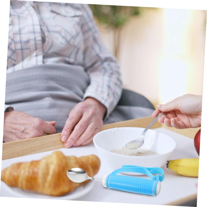 Ciieeo Adaptive Anti-Shaking Spoon with Weighted Handle for Elderly and