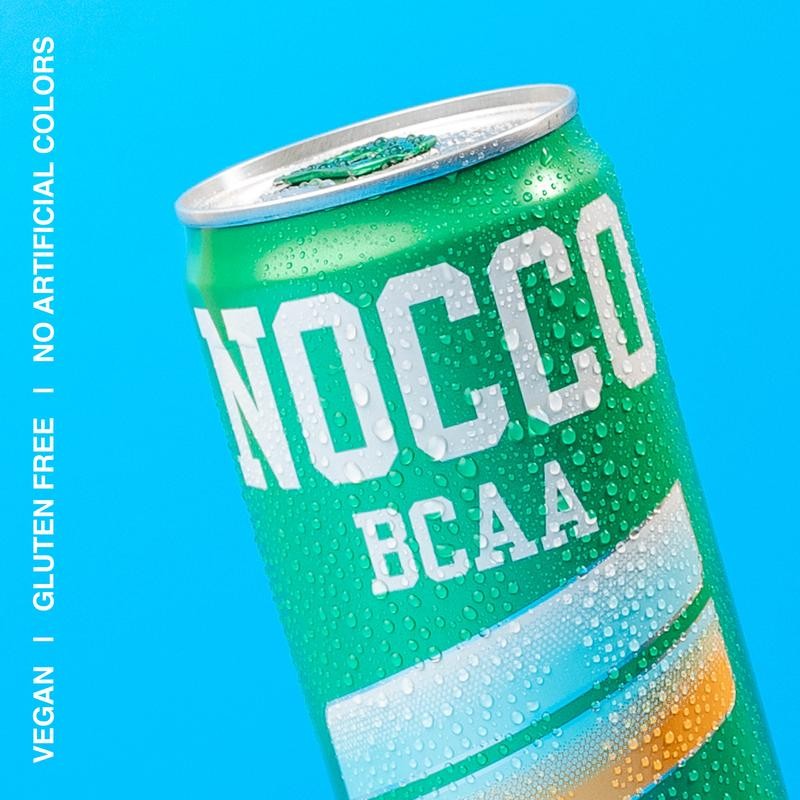 NOCCO Zero Sugar BCAA Drink, Caribbean- 12 Fl Oz (Pack