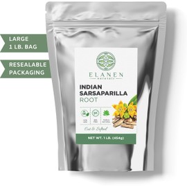 Sarsaparilla Root 1 lb. (16 oz.), Contains Organic Sarsaparilla Root in non-BPA Packaging, Hemidesmus Indicus, Sasparilla Root Organic, Sarsaparilla Herb, Cut & Sifted