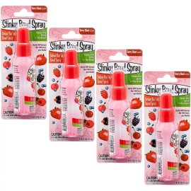 Stinky Bowl Spray 4 Stinky Bowl Spray Odor Preventer Eliminates Bad Smells Berry Blast 1.85 oz ea