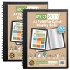 eco-eco A4 50% recycled 40 pocket Fold Flat Spiral Bound