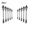 20pcs Warm White Model Street Lights Layout Lamppost Railway Train