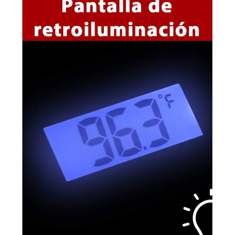 Termómetro Digital Cocina Sonda Doble Carne Horno Acero 304
