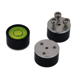 GPS RTK level, centering rod, carbon fiber horizontal bubble accessories with screw holes (18x11.5mm black green)