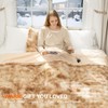 Faux Fur Heated Throw Blanket for Couch - 50"X60" Bubble