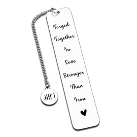 6 Year Anniversary Iron Gifts for Him Her Iron Gifts for 6th Anniversary Bookmark for Women Men 6th Valentines Day Gift from Wife Husband Boyfriend Girlfriend Couples Wedding Sixth Anniversarys