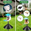 Proerr Smart Bird Feeder Pole Stand 79In,Adjustable Height Metal Bird