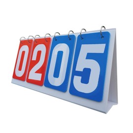 Tennis Score Keeper, Portable Scoreboard, 4-Digital Portable Score Flipper Keeper for Indoor Outdoor Sports Baseball Tennis Basketball