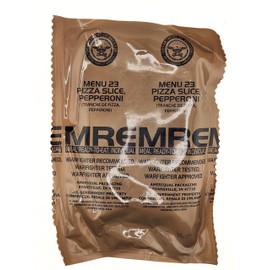 Genuine Military MRE - Menu 23 Pepperoni Pizza Slice with 2026 Inspection Date - MRE Meals Ready To Eat