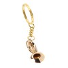 Brass Tuba Key Chain Miniature Golden Musical Instrument Key Chains