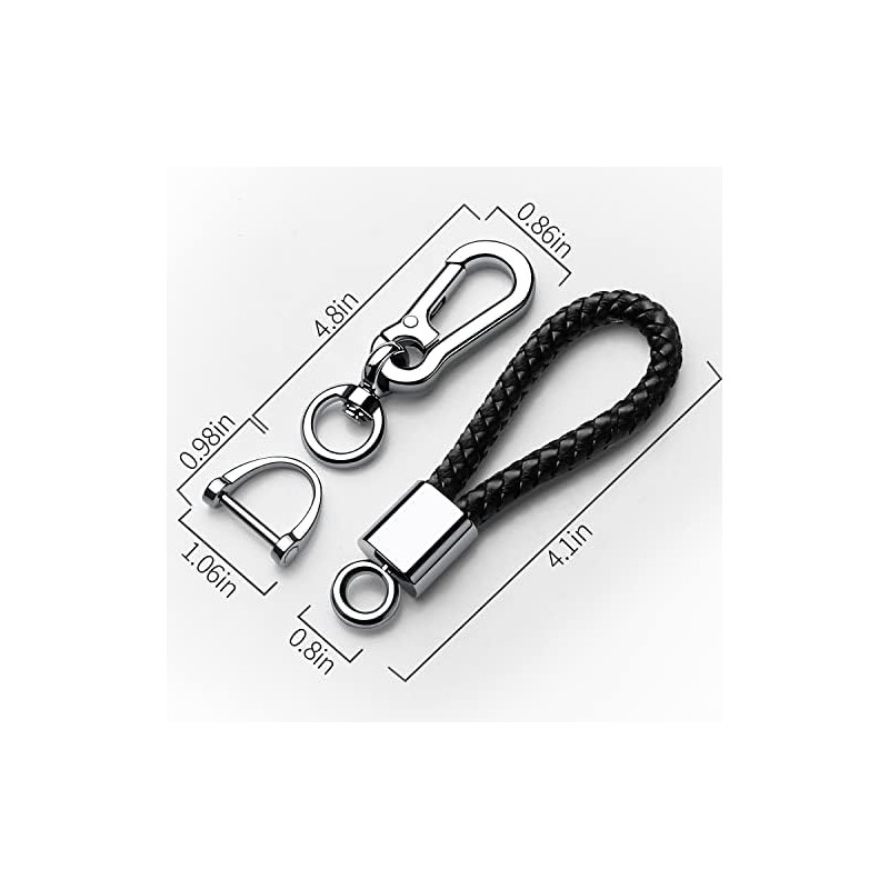 Tukellen - Llavero de piel para llavero de coche, regalo