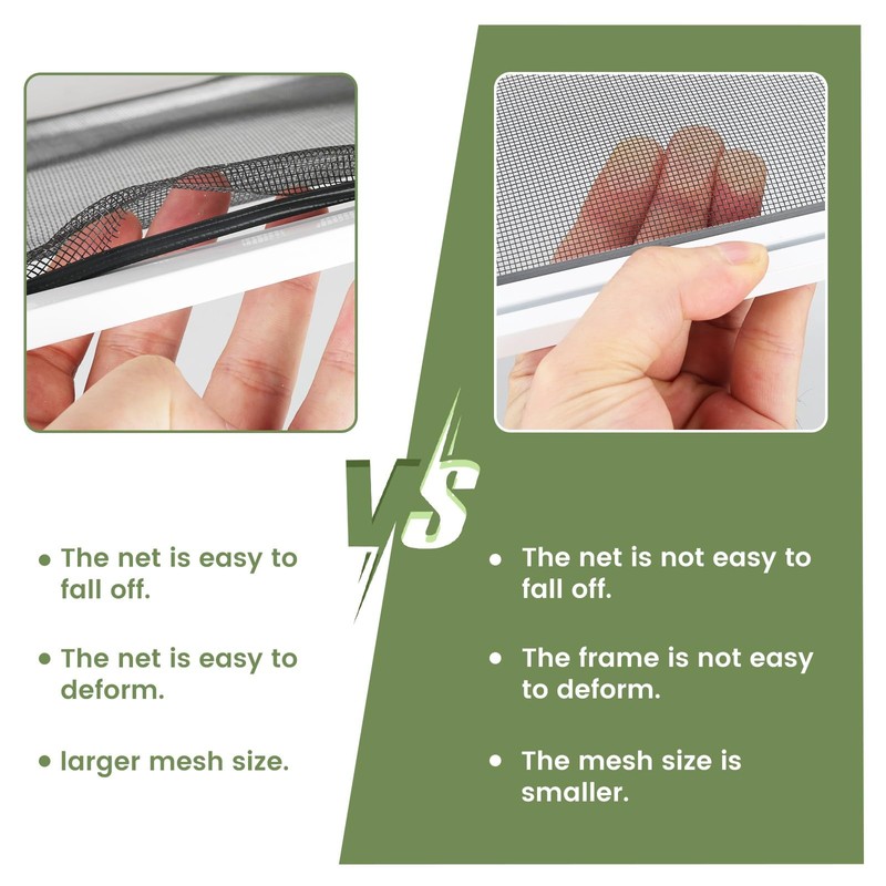 Expandable Window Screen Adjustable 304 Stainless Steel mesh Window Screen