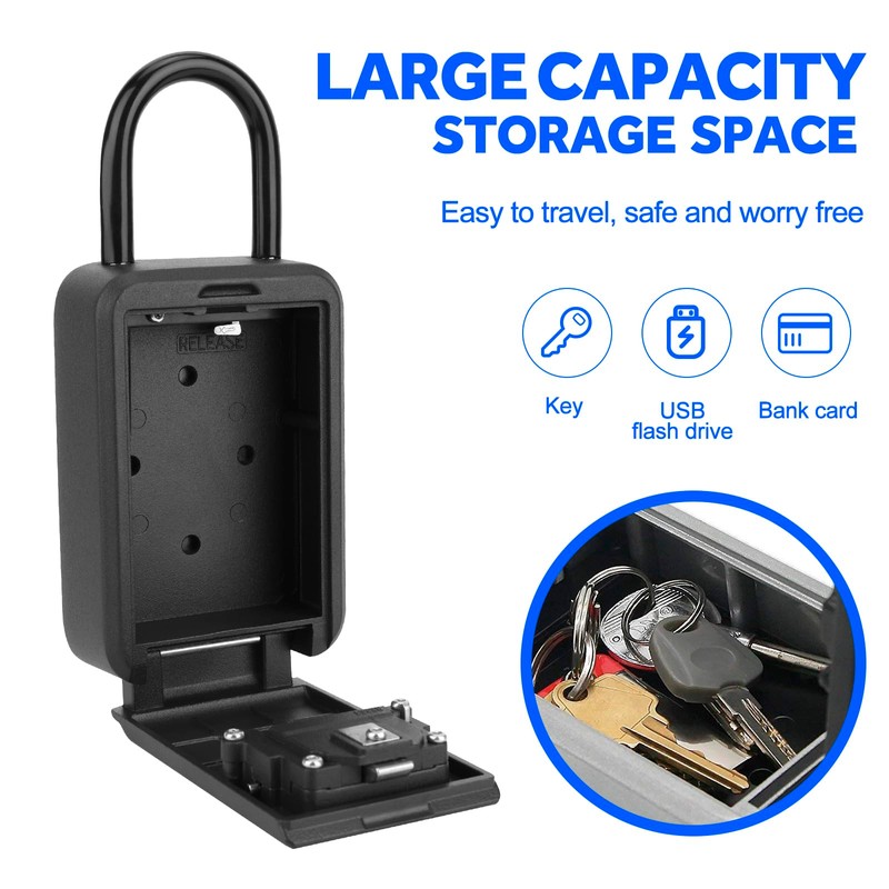 Miawtro Key Safe, Keysafe Wall Mounted Outside Waterproof with Removable