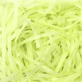 ZHODR Cut Paper Shred Filler for Gift Boxes,1 LB Easter Basket Filler, Filler for Wrapping Gifts, Crafting Activities, Display Merchandise, Weight and Many Color Options (yellow green)