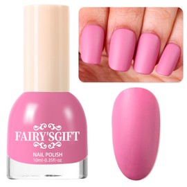 Major Dijit Matte Nail Polish Air Dry Nail Lacquer for Nail Art Varnish, Mist Effect Matte Finish Velvet Nail Polish, 0.35 fl oz (Deep Pink-22, 10 ML)