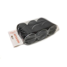 Paquete de 6 rodillos de pelo súper Jumbo autoagarre profesional peluquería – Rizadores grandes crean volumen para cabello largo (negro)