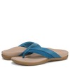 VIONIC Women's Shore Flip-Flop, Celestial Teal Suede, 5
