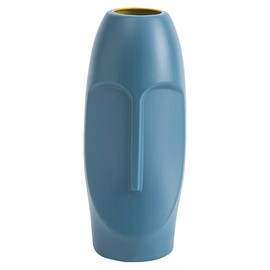 BESPORTBLE Abstract Vase Azul De CeráMica Florero Moderno con DiseñO De Cabeza para DecoracióN del Hogar Y Regalos En Bodas CumpleañOs Y Navidad