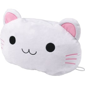 小島通商 ねこ顔ティッシュカバー 白猫 30cm×20cm×18cm