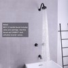 BEIYI 2 Handle Shower Faucet Set, Matte Black Two Handle