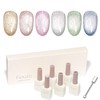 Fiouto Magnetic Nails, Large Capacity 0.5 fl oz (15 ml),