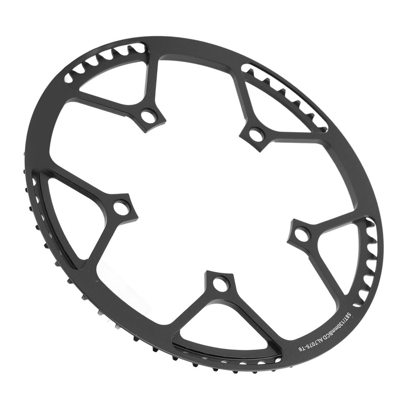 58T Bike Chainring All Aluminum Alloy Low Density Sturdy Anodized
