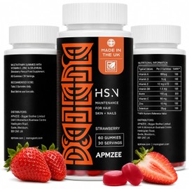 Hair Skin and Nails Gummies with Biotin 150mg |Strawberry Flavour