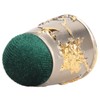 Sewing Pin Cushion Round Zinc Alloy Base Retro Style Pleuche