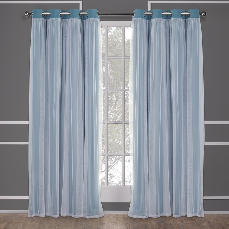 TOWN & COUNTRY LUXE Talia Double Layer Indoor Curtains, Sheer