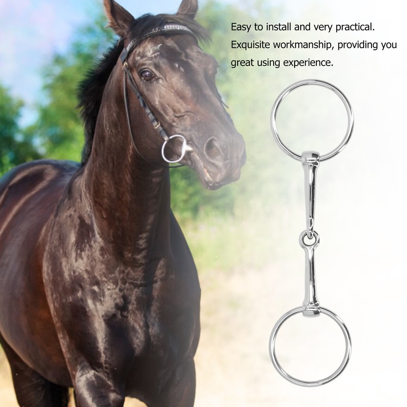Horse Mouth Bit Stainless Steel Loose Ring Horse Snaffle Bit