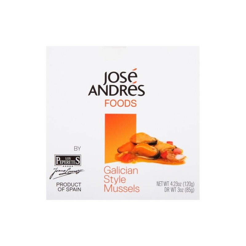 José Andrés Foods Galician Style Mussels, 4.23 oz