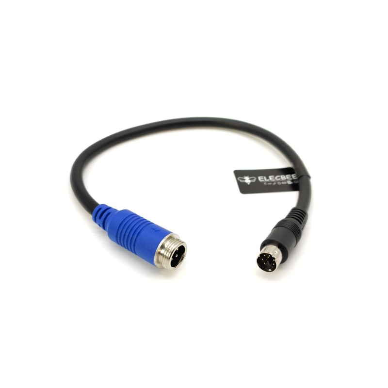 Mini DIN Male Electrical Plug 6 Pin to GX12 4