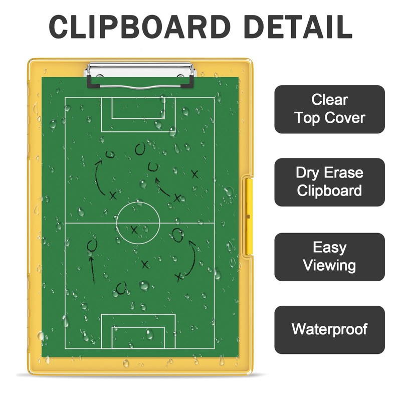 Rimilak Plastic Clipboard with Storage, Side Opening with 2 Compartment,