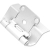 Hickory Hardware P5710F-W2 Self Closing Semi-Concealed Hinge 1/2 Inch Overlay