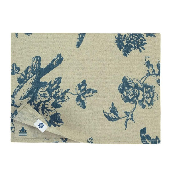 Linen & Cotton Waterproof Table Mats Placemats Set of 2