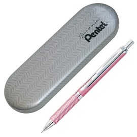 Pentel BL407P-A-EST Bolígrafo Energel Bl407, Color Rosa, Tinta Negra con Estuche