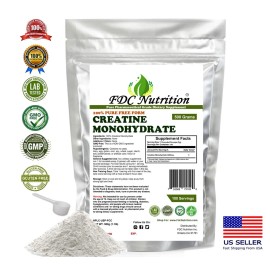Pure Creatine Monohydrate 500g (18OZ) , Micronized  Powder 100 Servings