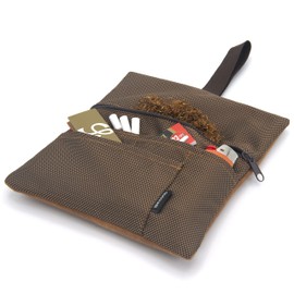 GUGGIARI GUGGIARI? PU Leather Tobacco Pouch Organizer, Made of Durable Fabric and PU Leather. Designed to Have Enough Space for All Accessories: Filter, Rolling Paper, Lighters (Camel)