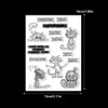 LZBRDY Cute Funny Pet Cats Cutting Dies Clear Stamp DIY