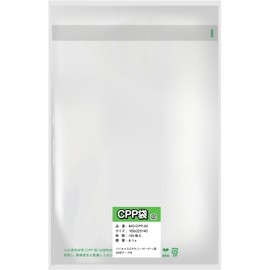 (Eco-friendly) Biomass CPP Bag with Tape (For A5) (Anti-Tear Sheepe), Eco Transparent Envelopes, For Catalogs and DM Mailing, 100 Pieces: 6.3 x 8.9 x 1.6 inches (160 x 225 + 40 mm)